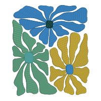 Abstract Triple Floral