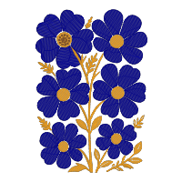 Blue Flower Bunch