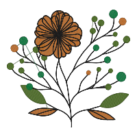 Whimsical Floral Branch